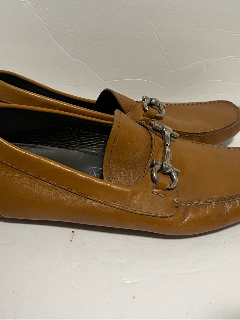 Salvatore Ferragamo Tan Leather Bit Loafers